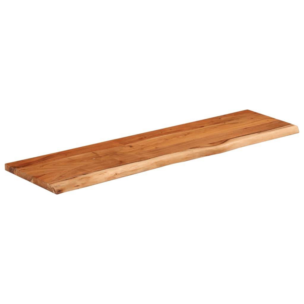 vidaXL Ράφι Επιτοίχιο Ορθ. Live Edge 90x30x3,8 εκ. Μασίφ Ξύλο Ακακίας