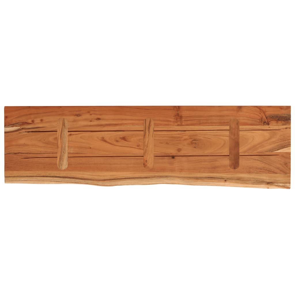 vidaXL Ράφι Επιτοίχιο Ορθ. Live Edge 90x30x3,8 εκ. Μασίφ Ξύλο Ακακίας