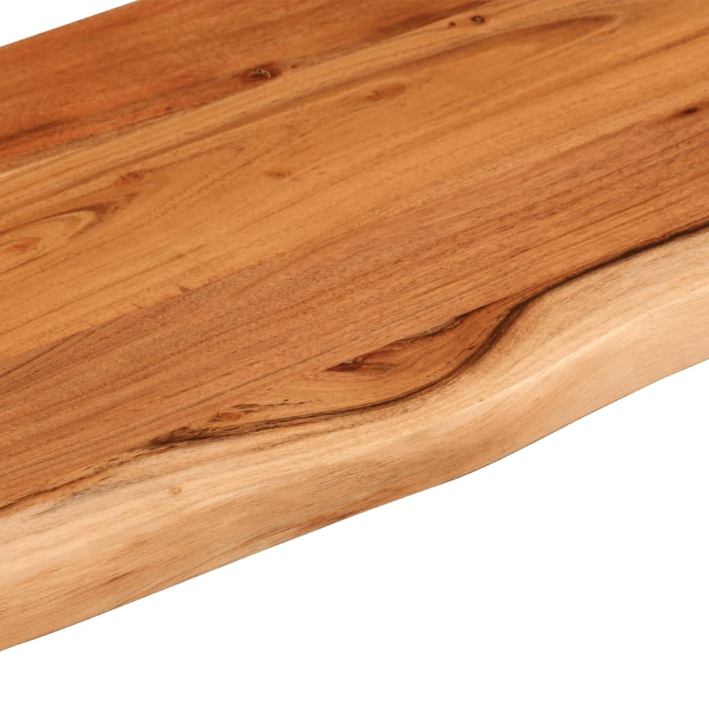 vidaXL Ράφι Επιτοίχιο Ορθ. Live Edge 90x30x3,8 εκ. Μασίφ Ξύλο Ακακίας