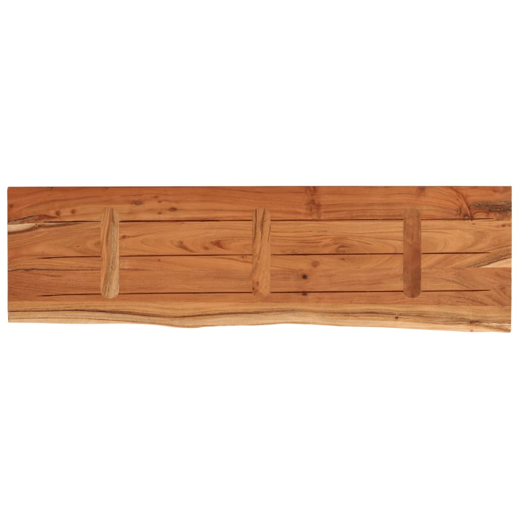 vidaXL Ράφι Επιτοίχιο Ορθ. Live Edge 100x30x3,8 εκ. Μασίφ Ξύλο Ακακίας