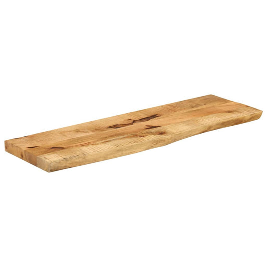 vidaXL Επιφάνεια Τραπεζιού 100x20x2,5 εκ. Live Edge Μασίφ Ξύλο Μάνγκο