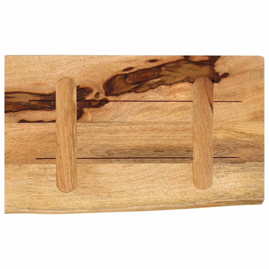 vidaXL Επιφάνεια Τραπεζιού 50x40x2,5 εκ. Live Edge Μασίφ Ξύλο Μάνγκο