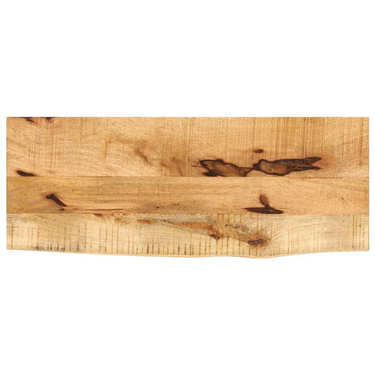 vidaXL Επιφάνεια Τραπεζιού 80x40x2,5 εκ. Live Edge Μασίφ Ξύλο Μάνγκο