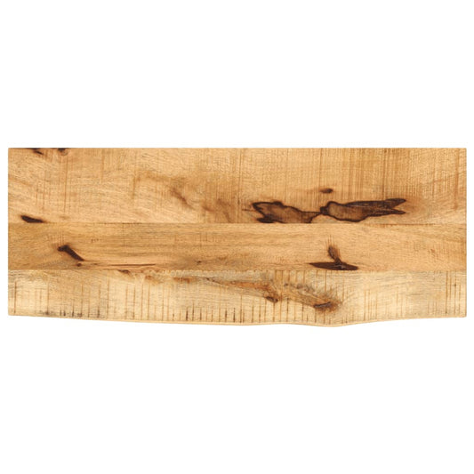 vidaXL Επιφάνεια Τραπεζιού 90x40x2,5 εκ. Live Edge Μασίφ Ξύλο Μάνγκο