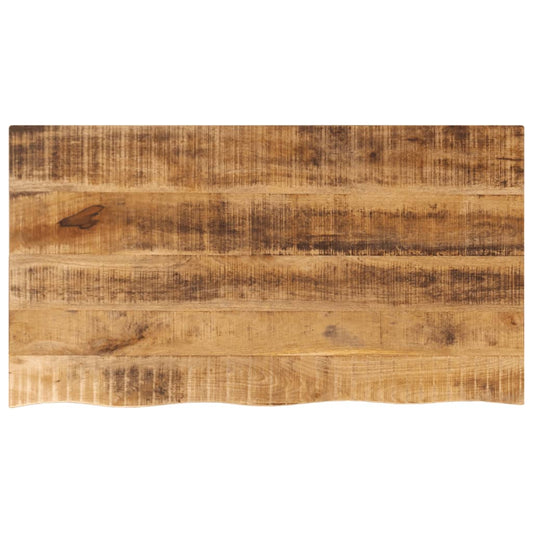 vidaXL Επιφάνεια Τραπεζιού 100x60x2,5 εκ. Live Edge Μασίφ Ξύλο Μάνγκο