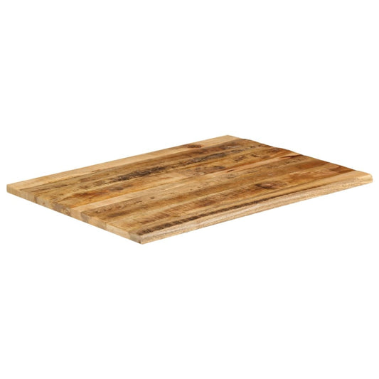 vidaXL Επιφάνεια Τραπεζιού 100x80x2,5 εκ. Live Edge Μασίφ Ξύλο Μάνγκο