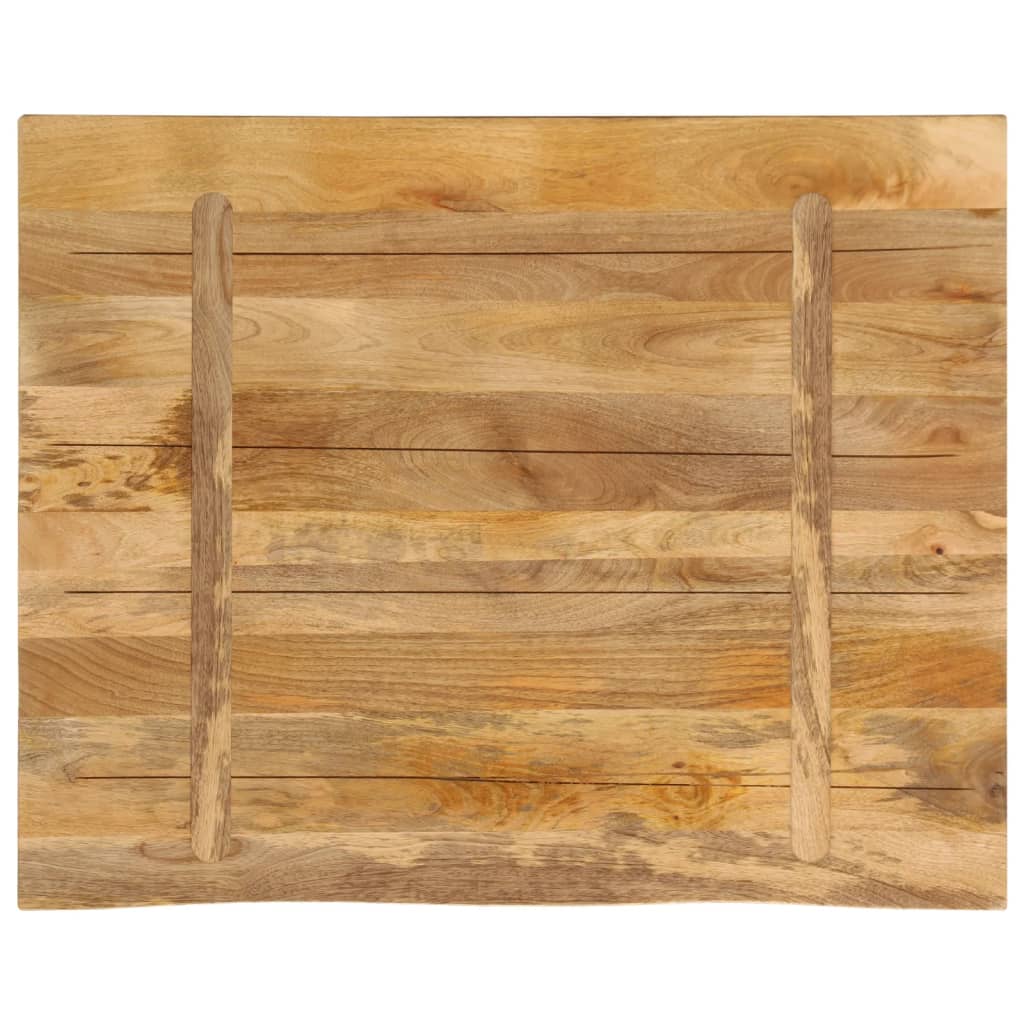 vidaXL Επιφάνεια Τραπεζιού 110x80x2,5 εκ. Live Edge Μασίφ Ξύλο Μάνγκο