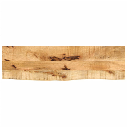 vidaXL Επιφάνεια Τραπεζιού 110x30x3,8 εκ. Live Edge Μασίφ Ξύλο Μάνγκο