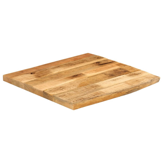 vidaXL Επιφάνεια Τραπεζιού 40x40x3,8 εκ. Live Edge Μασίφ Ξύλο Μάνγκο