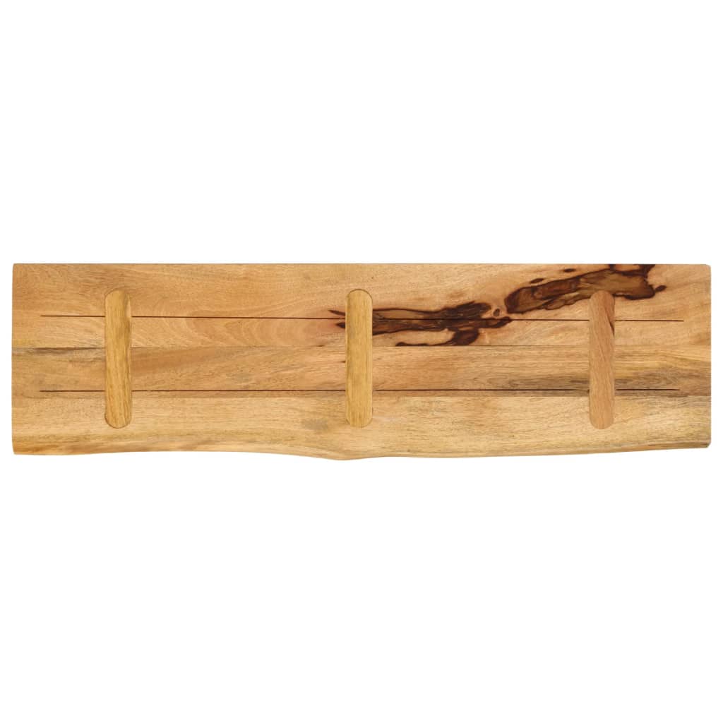 vidaXL Επιφάνεια Τραπεζιού 120x40x3,8 εκ. Live Edge Μασίφ Ξύλο Μάνγκο