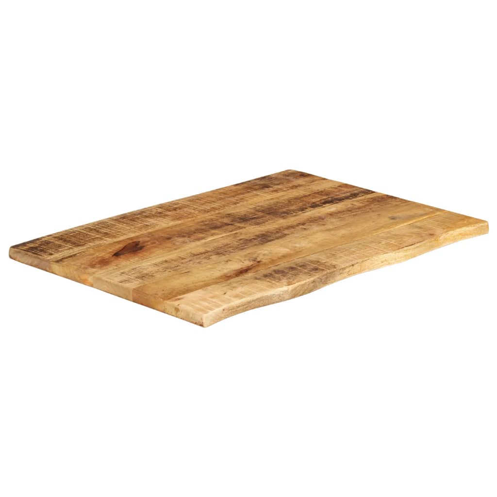 vidaXL Επιφάνεια Τραπεζιού 90x60x3,8 εκ. Live Edge Μασίφ Ξύλο Μάνγκο