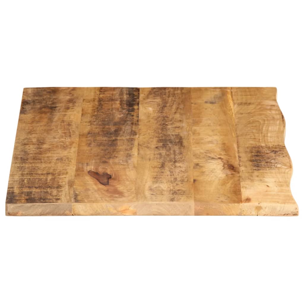vidaXL Επιφάνεια Τραπεζιού 90x60x3,8 εκ. Live Edge Μασίφ Ξύλο Μάνγκο