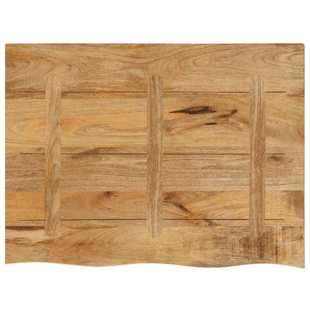 vidaXL Επιφάνεια Τραπεζιού 90x60x3,8 εκ. Live Edge Μασίφ Ξύλο Μάνγκο