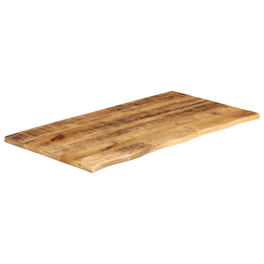 vidaXL Επιφάνεια Τραπεζιού 100x60x3,8 εκ. Live Edge Μασίφ Ξύλο Μάνγκο