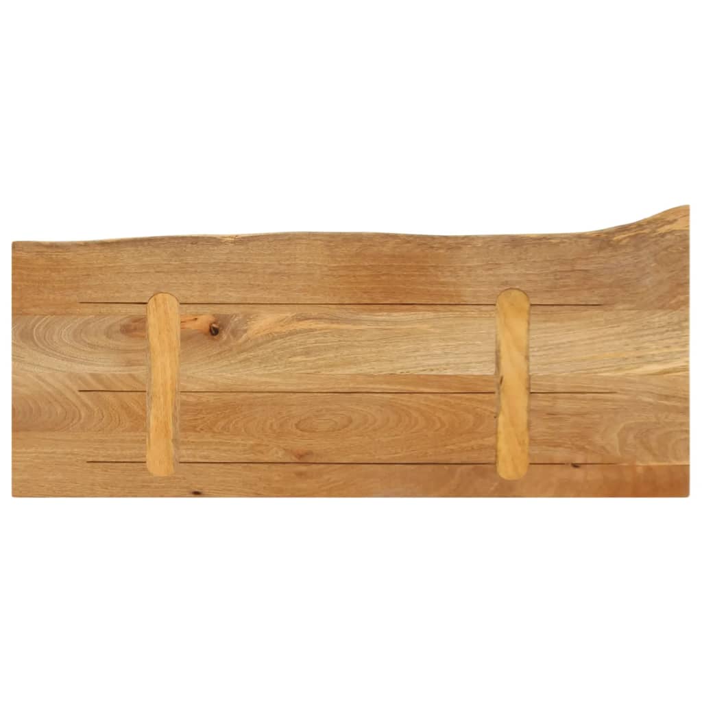 vidaXL Επιφάνεια Τραπεζιού 70x20x2,5 εκ. Live Edge Μασίφ Ξύλο Μάνγκο