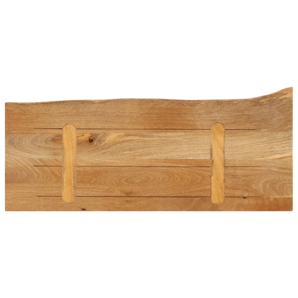 vidaXL Επιφάνεια Τραπεζιού 90x20x2,5 εκ. Live Edge Μασίφ Ξύλο Μάνγκο