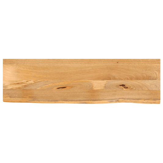 vidaXL Επιφάνεια Τραπεζιού 120x30x2,5 εκ. Live Edge Μασίφ Ξύλο Μάνγκο