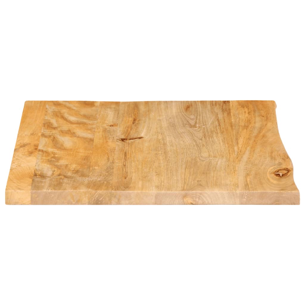 vidaXL Επιφάνεια Τραπεζιού 40x40x2,5 εκ. Live Edge Μασίφ Ξύλο Μάνγκο