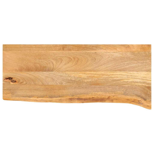 vidaXL Επιφάνεια Τραπεζιού 90x40x2,5 εκ. Live Edge Μασίφ Ξύλο Μάνγκο