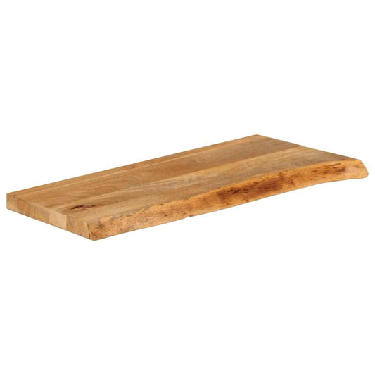 vidaXL Επιφάνεια Τραπεζιού 90x40x2,5 εκ. Live Edge Μασίφ Ξύλο Μάνγκο