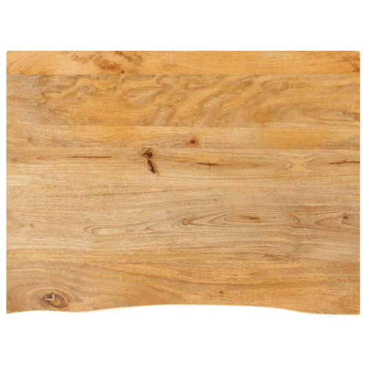 vidaXL Επιφάνεια Τραπεζιού 80x60x2,5 εκ. Live Edge Μασίφ Ξύλο Μάνγκο