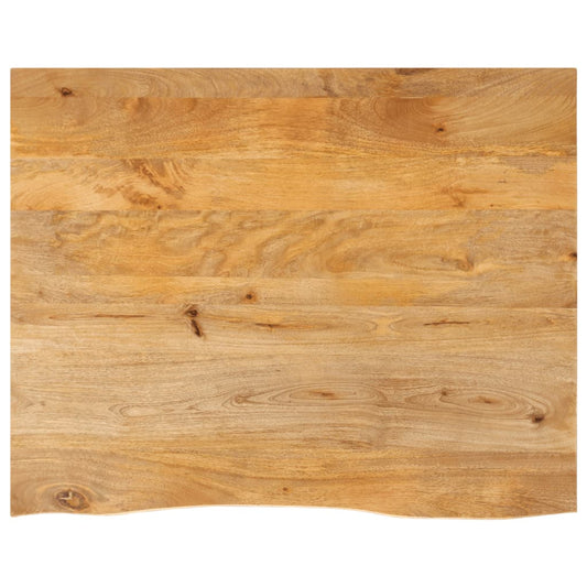 vidaXL Επιφάνεια Τραπεζιού 110x80x2,5 εκ. Live Edge Μασίφ Ξύλο Μάνγκο
