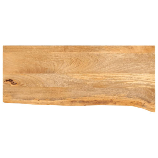 vidaXL Επιφάνεια Τραπεζιού 90x20x3,8 εκ. Live Edge Μασίφ Ξύλο Μάνγκο