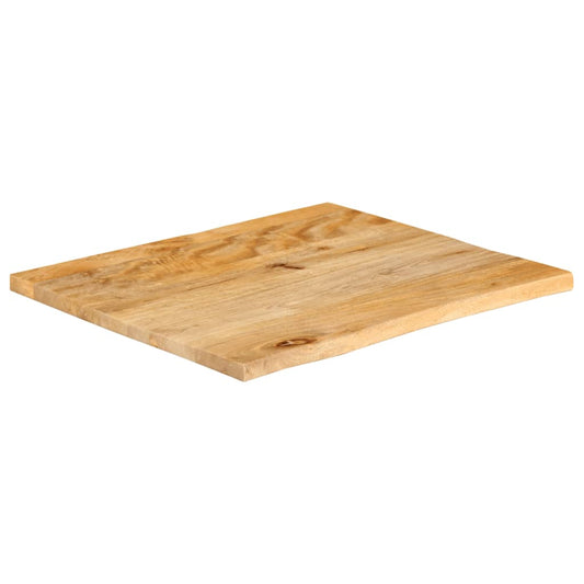 vidaXL Επιφάνεια Τραπεζιού 40x40x3,8 εκ. Live Edge Μασίφ Ξύλο Μάνγκο