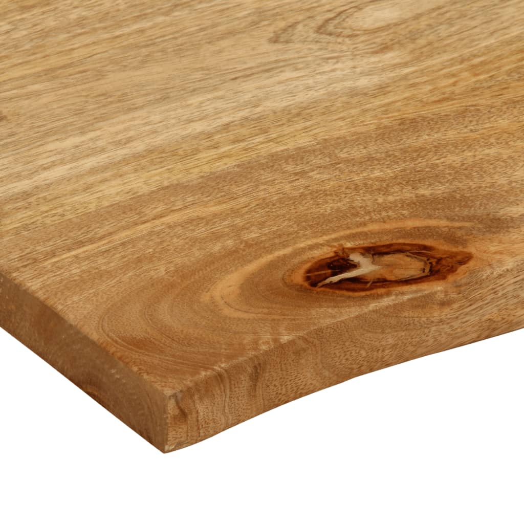 vidaXL Επιφάνεια Τραπεζιού 40x40x3,8 εκ. Live Edge Μασίφ Ξύλο Μάνγκο