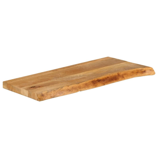 vidaXL Επιφάνεια Τραπεζιού 90x40x3,8 εκ. Live Edge Μασίφ Ξύλο Μάνγκο