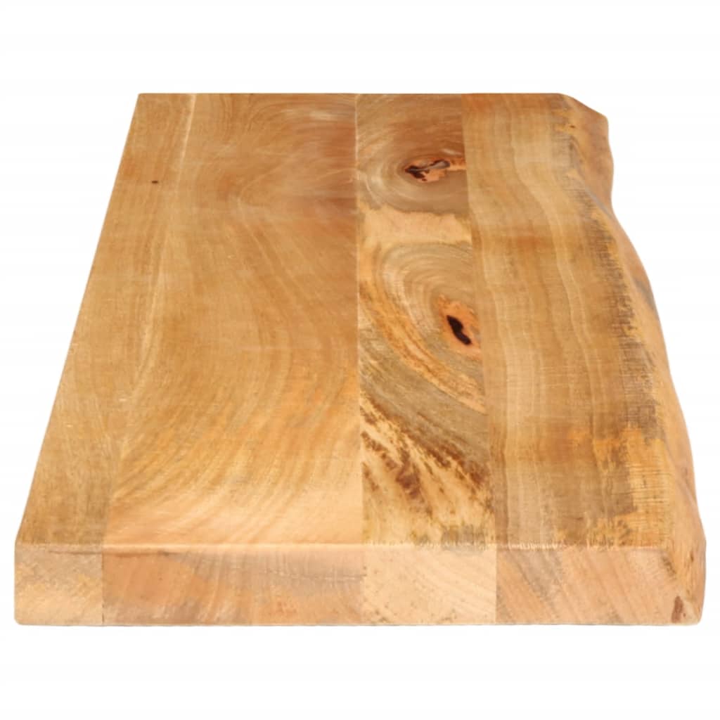 vidaXL Επιφάνεια Τραπεζιού 100x40x3,8 εκ. Live Edge Μασίφ Ξύλο Μάνγκο