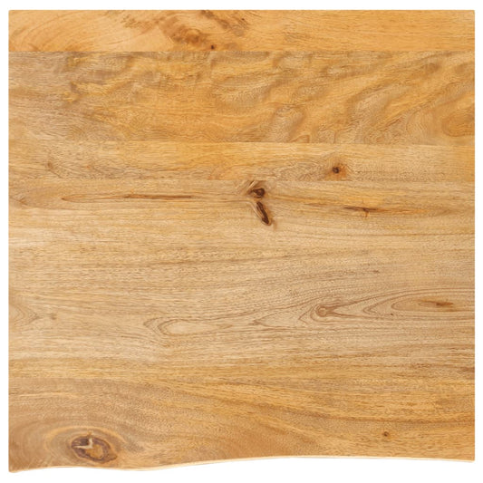 vidaXL Επιφάνεια Τραπεζιού 60x60x3,8 εκ. Live Edge Μασίφ Ξύλο Μάνγκο