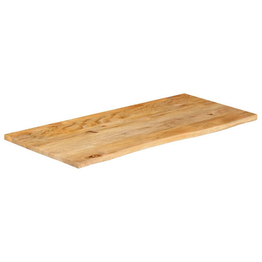 vidaXL Επιφάνεια Τραπεζιού 100x60x3,8 εκ. Live Edge Μασίφ Ξύλο Μάνγκο