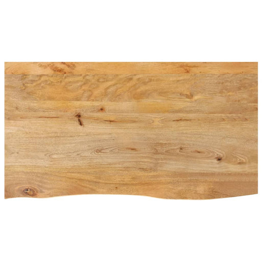 vidaXL Επιφάνεια Τραπεζιού 110x60x3,8 εκ. Live Edge Μασίφ Ξύλο Μάνγκο