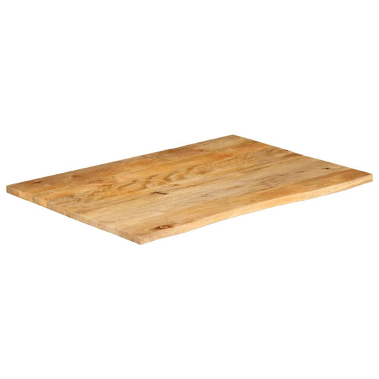 vidaXL Επιφάνεια Τραπεζιού 100x80x3,8 εκ. Live Edge Μασίφ Ξύλο Μάνγκο