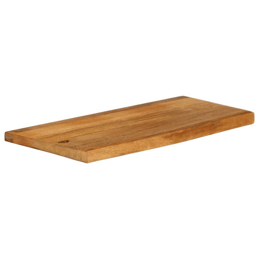 vidaXL Επιφάνεια Τραπεζιού 80x30x2,5 εκ. Live Edge Μασίφ Ξύλο Μάνγκο