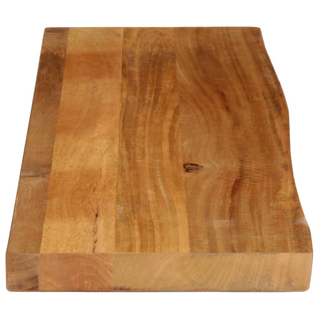 vidaXL Επιφάνεια Τραπεζιού 100x30x2,5 εκ. Live Edge Μασίφ Ξύλο Μάνγκο