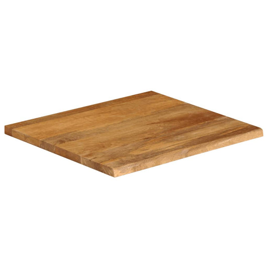 vidaXL Επιφάνεια Τραπεζιού 40x40x2,5 εκ. Live Edge Μασίφ Ξύλο Μάνγκο