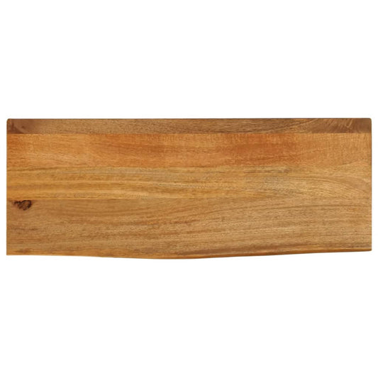 vidaXL Επιφάνεια Τραπεζιού 90x40x2,5 εκ. Live Edge Μασίφ Ξύλο Μάνγκο