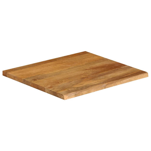 vidaXL Επιφάνεια Τραπεζιού 40x40x3,8 εκ. Live Edge Μασίφ Ξύλο Μάνγκο