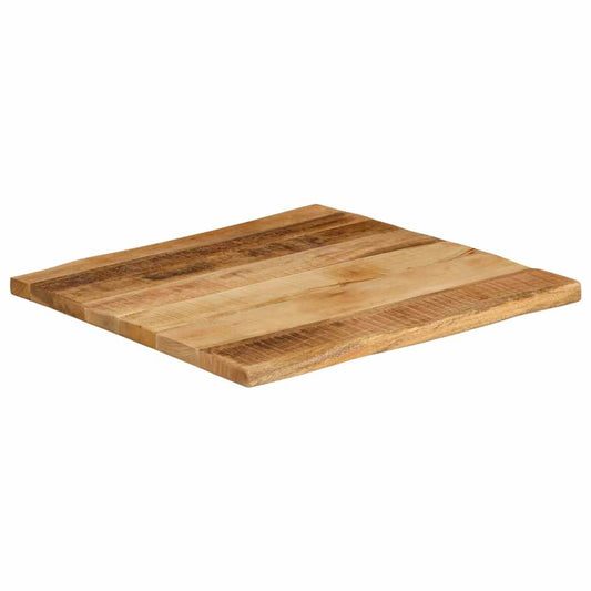 vidaXL Επιφάνεια Τραπεζιού 40x40x2,5 εκ. Live Edge Μασίφ Ξύλο Μάνγκο