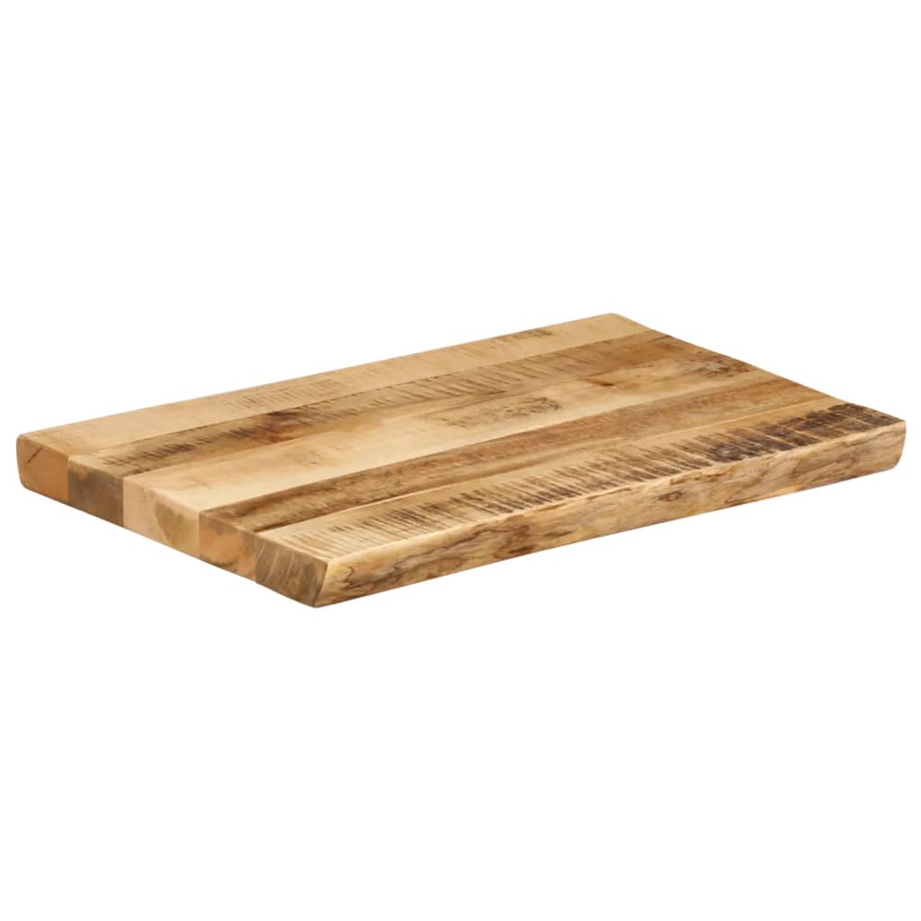 vidaXL Επιφάνεια Τραπεζιού 60x40x2,5 εκ. Live Edge Μασίφ Ξύλο Μάνγκο