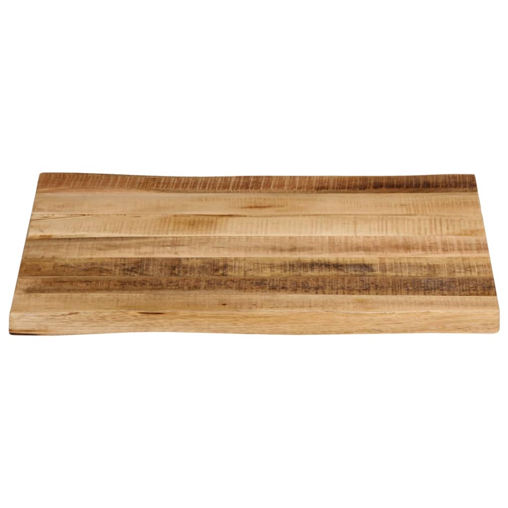 vidaXL Επιφάνεια Τραπεζιού 80x80x2,5 εκ. Live Edge Μασίφ Ξύλο Μάνγκο