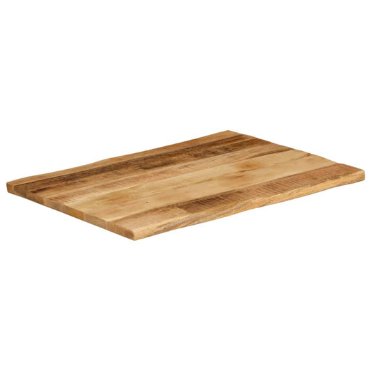 vidaXL Επιφάνεια Τραπεζιού 80x60x3,8 εκ. Live Edge Μασίφ Ξύλο Μάνγκο