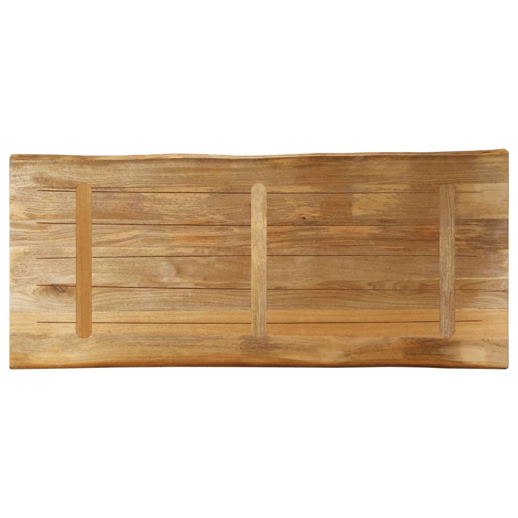 vidaXL Επιφάνεια Τραπεζιού 140x60x3,8 εκ. Live Edge Μασίφ Ξύλο Μάνγκο