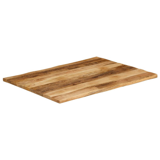 vidaXL Επιφάνεια Τραπεζιού Live Edge 110x80x3,8 εκ. από Μασίφ Ξύλο Ακατέργαστου Μάνγκο