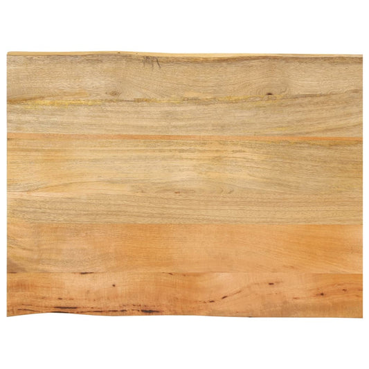 vidaXL Επιφάνεια Τραπεζιού 70x60x2,5 εκ. Live Edge Μασίφ Ξύλο Μάνγκο