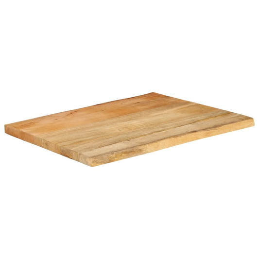 vidaXL Επιφάνεια Τραπεζιού 70x60x2,5 εκ. Live Edge Μασίφ Ξύλο Μάνγκο
