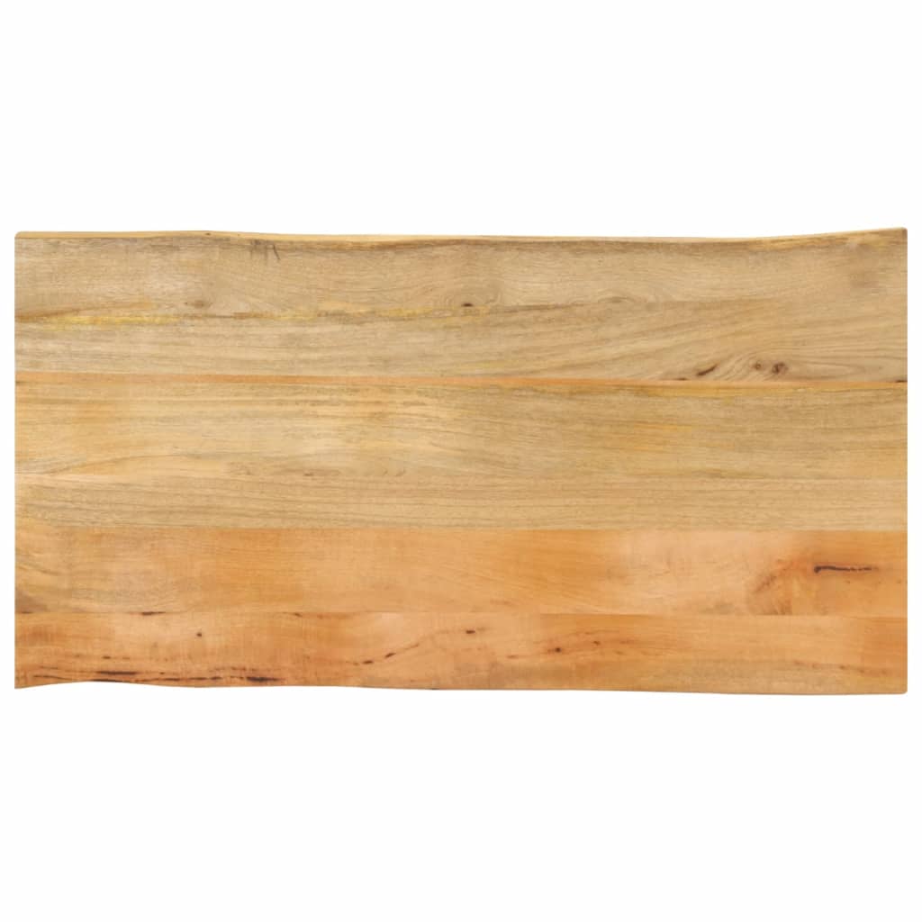 vidaXL Επιφάνεια Τραπεζιού 100x60x2,5 εκ. Live Edge Μασίφ Ξύλο Μάνγκο