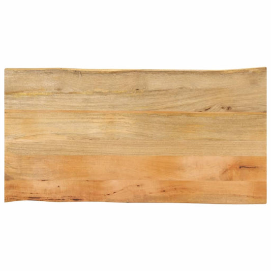 vidaXL Επιφάνεια Τραπεζιού 100x60x2,5 εκ. Live Edge Μασίφ Ξύλο Μάνγκο